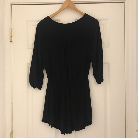 MOSSIMO Black 3/4 Sleeve Romper - Picture 3 of 6